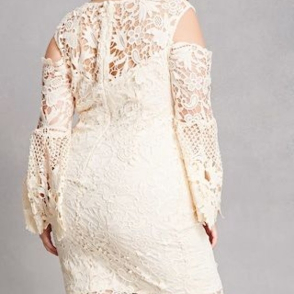 Soieblu Boho Crochet Lace Midi Dress - Picture 2 of 3